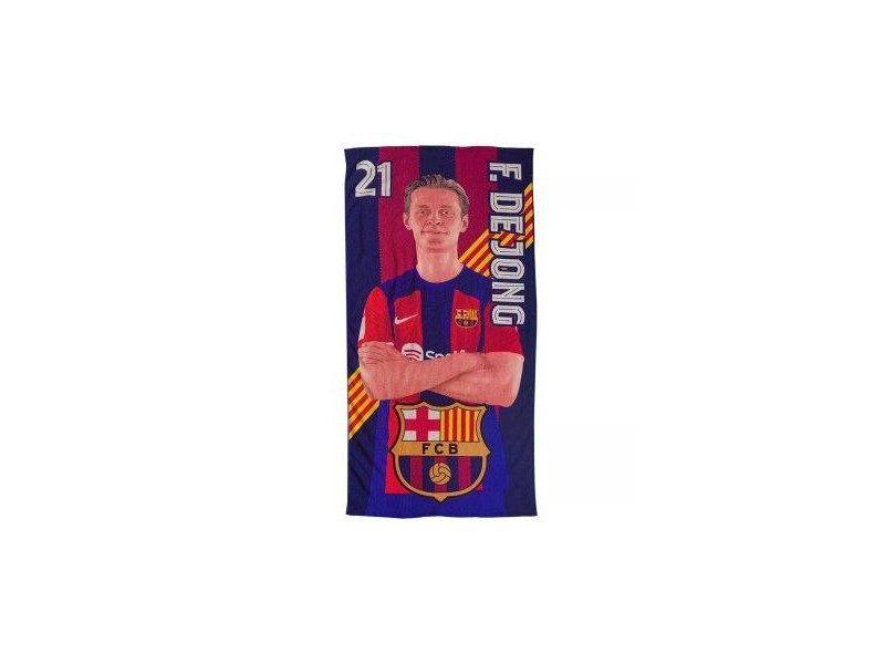 FC Barcelona strandtörölköző De Jong 100x180 cm
