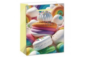 Habos muffin mintás ajándéktasak 26x32 cm