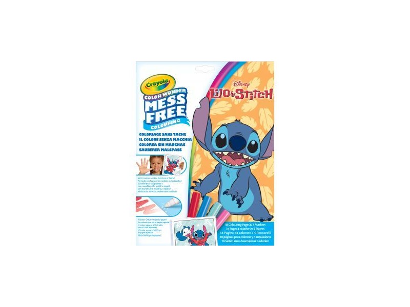 Crayola Color Wonder Lilo & Stitch – maszatmentes kifestő mappában