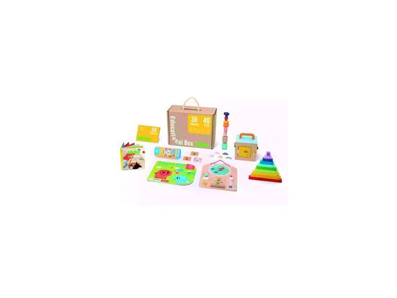 Tooky Toy 40 db-os fa fejlesztő játékcsomag