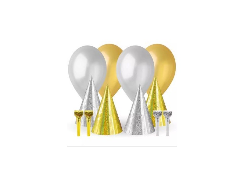 Arany-ezüst 12 db-os partikiegészítő szett