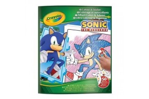 Crayola Sonic színező matricákkal - borító