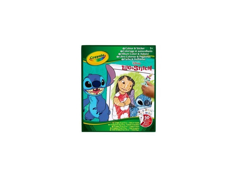 Crayola Lilo&Stitch színező matricákkal - 32 oldal