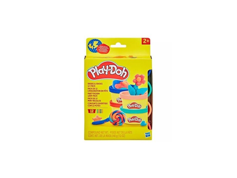Play-Doh apró gyurmák 12 db – matricás csomag