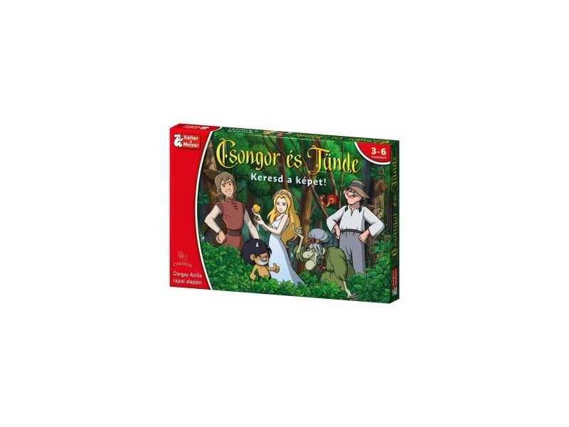 Csongor és Tünde társasjáték - doboz és puzzle