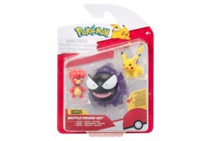 Pokémon figura csomag: Magby, Pikachu, Gastly – 8 cm