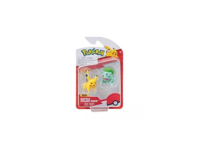 Pokémon Bulbasaur és Pikachu 2 db mini figura
