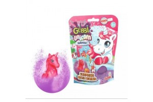 Glibbi fürdőbomba unikornis figurával