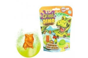 Glibbi fürdőbomba dinó figurával