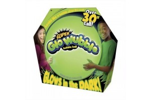 Super Wubble 75 cm - áttetsző világító zöld bubi labda