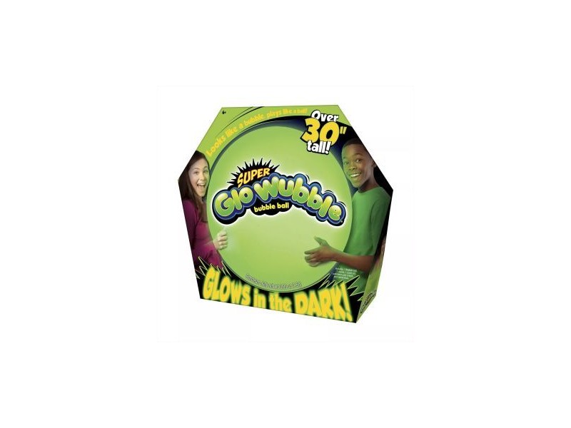 Super Wubble 75 cm - áttetsző világító zöld bubi labda