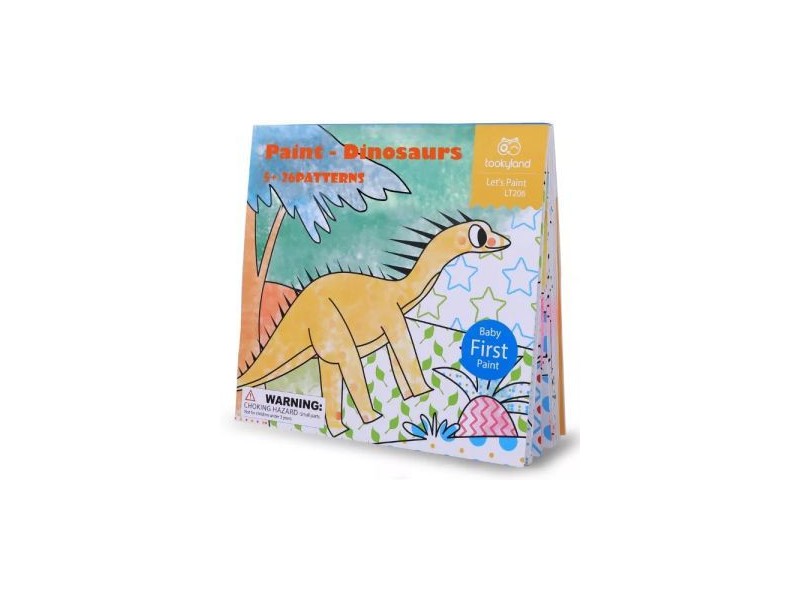 Tooky Toy vízzel festő dinoszaurusz füzet