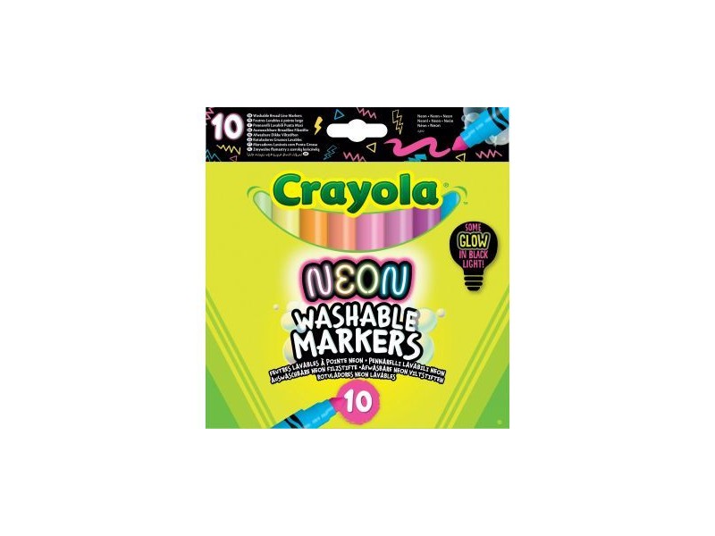 Crayola lemosható neon filctollak - 10 szín