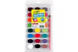 Crayola kimosható vízfestékkészlet 24 szín + ecset