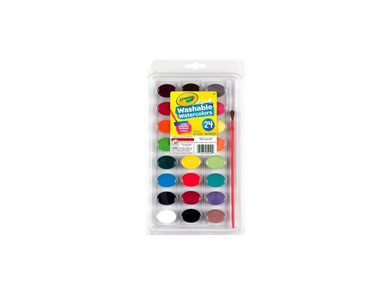 Crayola kimosható vízfestékkészlet 24 szín + ecset