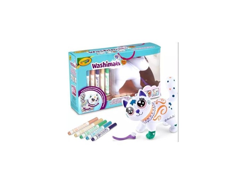 Crayola Washimals kimosható óriás cica 15 cm