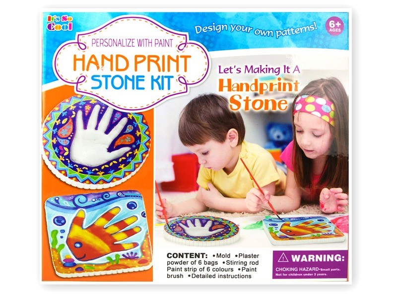 Tenyérlenyomat készítő készlet - sablon és festékek