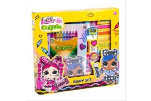L.O.L. x Crayola kreatív napló és zsírkréták