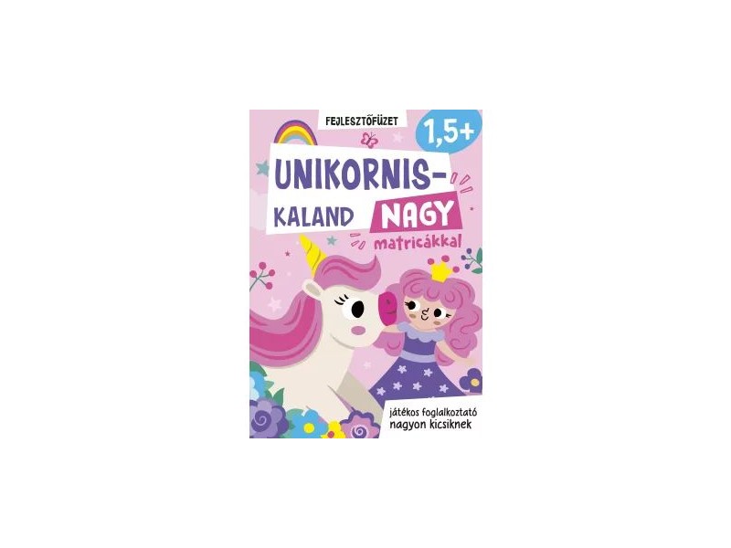 Unikornis kifestő matricákkal