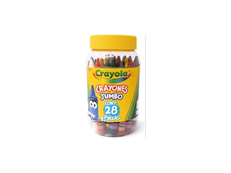 Crayola óriás zsírkréta 28 db műanyag üvegben