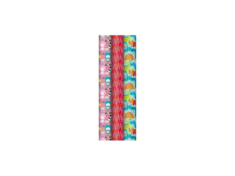 Tekercses csomagolópapír 70 x 200 cm - többféle minták