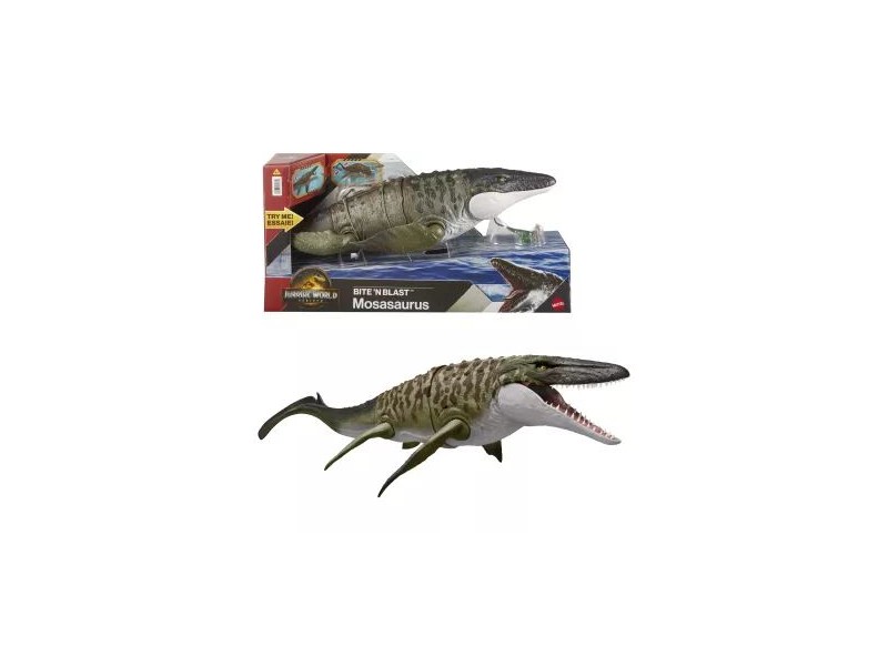 Jurassic World Mosasaurus akciófigura - valósághű részletek