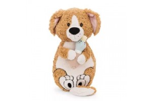 Nici barna plüss kutyus és kacsa 40 cm