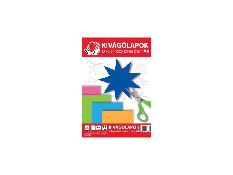ICO Süni A4 kivágólap - 10 színes lap