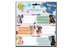 Cuki állatok füzetcímkék (18 db)