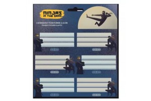 Ninjas in the Dark öntapadós füzetcímkék - 18 db