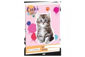 Perzsa cica mintás A/5 négyzethálós füzet