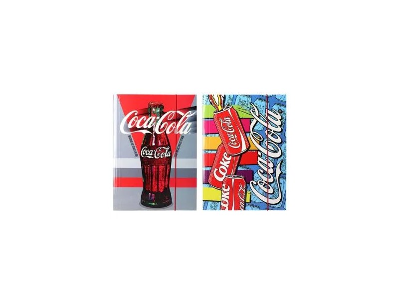 Coca-Cola gumis mappa A4 - pop-art üveg dizájn