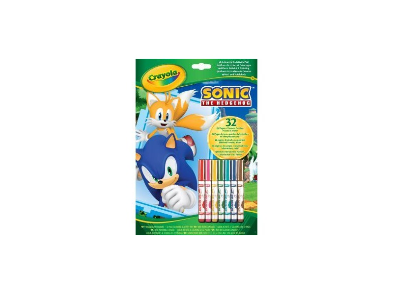 Crayola Sonic színező és filctoll készlet