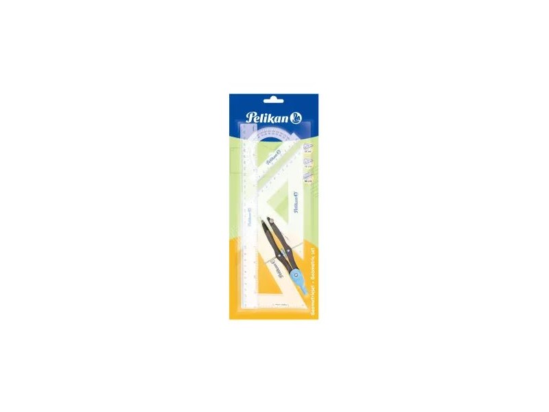 Pelikan 5 részes geometriai vonalzó szett
