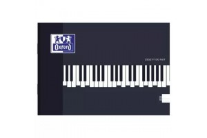 Oxford A5 fekvő hangjegyfüzet, 16 lap