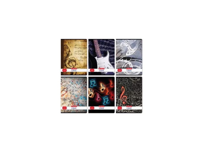 Herlitz A4 hangjegyfüzet 86-32 — zenei borítók