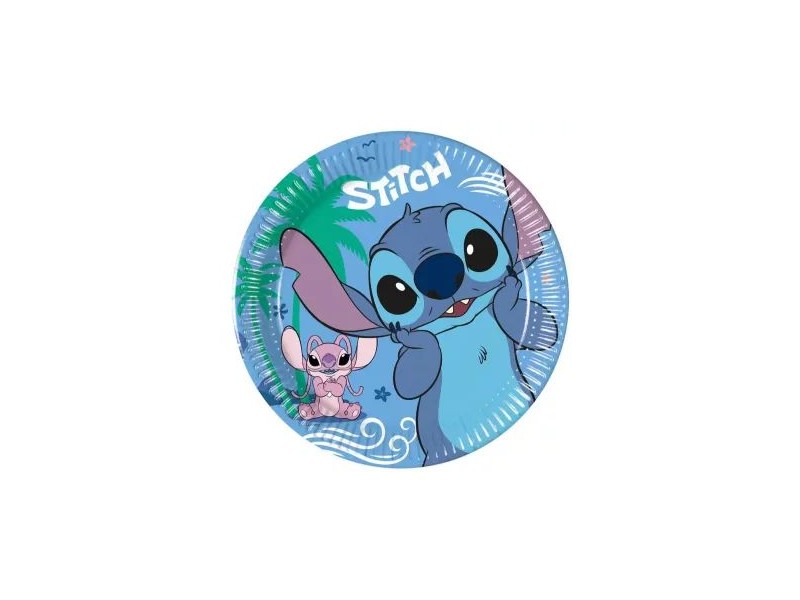 Stitch papír tányér 20 cm - 8 db
