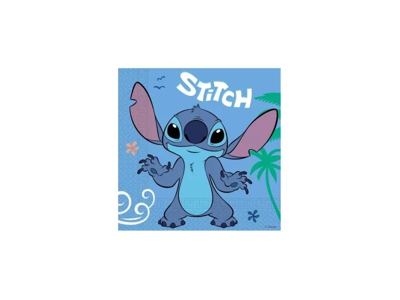 Stitch mintás szalvéta 20 db, 33x33 cm