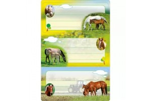 Herma lovas füzetcímke