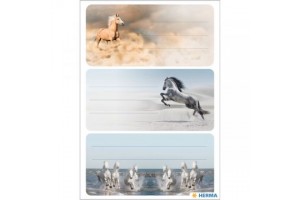 Herma vágtató lovak füzetcímke