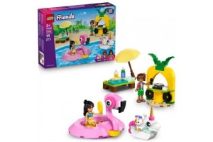 LEGO Friends Medencés buli 42658 - flamingó és egyszarvú