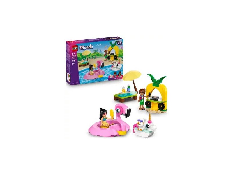 LEGO Friends Medencés buli 42658 - flamingó és egyszarvú