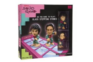 Squid Game üveg lépőkövek játékszett - 2 figura, pálya