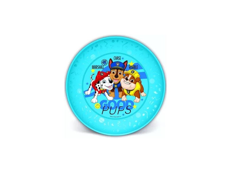 Kék Mancs őrjárat Joy műanyag lapostányér 20x20 cm