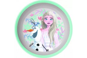 Jégvarázs műanyag csúszásgátlós mélytányér 16x16 cm