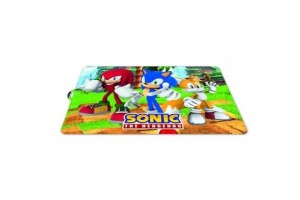 Sonic, Knuckles és Tails műanyag alátét 35x40 cm