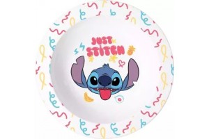 Stitch műanyag mikrózható mélytányér