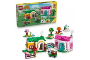 LEGO® Animal Crossing Kreatív házak 77057 – 3 minifigura, 2 ház