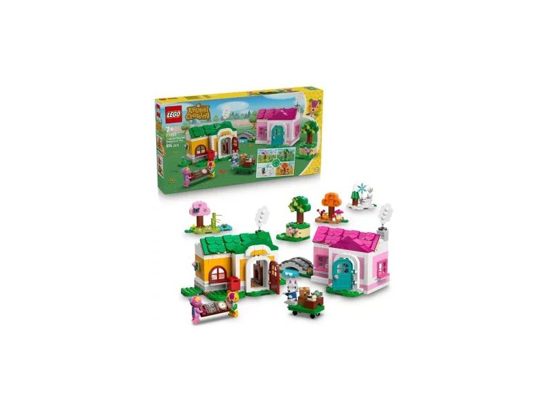 LEGO® Animal Crossing Kreatív házak 77057 – 3 minifigura, 2 ház