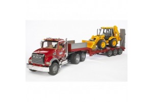 MACK Granite teherautó JCB 4CX kotrógéppel